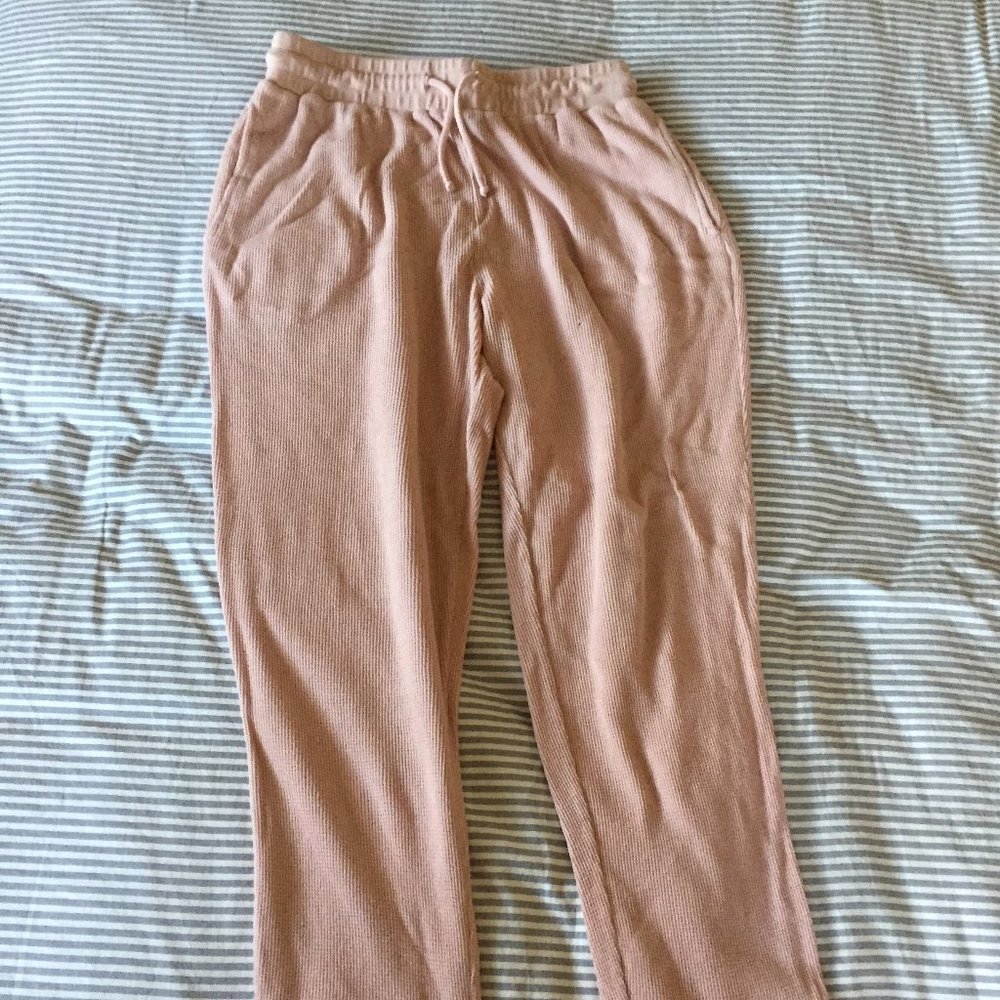 Pink thermal joggers